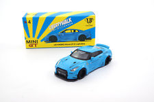 #00004-L - Mini GT Liberty Walk Nissan GT-R R35 - Light Blue - 1:64