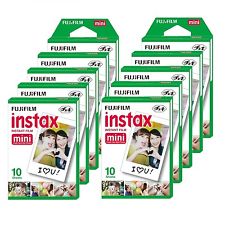 10 Packs Fujifilm Instax Mini Film,100 Fuji instant photos 7s 8 50s 90 SP-1 300