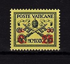 Vatikan 1931 Nr.16 postfrisch ** MNH roter Wertaufdruck 