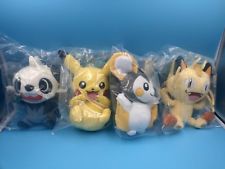  lot de 4 jouet peluche doudou neuf pokemon tomy pikachu miaouss CE 20cm