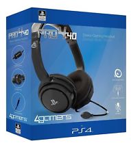 Official PRO4-40 Stereo Gaming Chat Headset with Mic Black for PlayStation 4 PS4