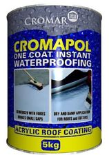 Cromapol Acrylic Roof Coat Roof Paint Sealant Flat Garage Roof Seal Repair White