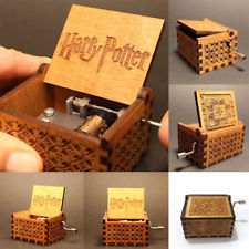 Harry Potter hand-cranked gravé en bois Boîte à musique Intéressante jouets