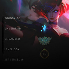 League of Legends LoL EUW Account Smurf 20000 BE IP Unranked Unverified PC 