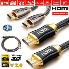 Premium HDMI 4K Cable v2.0 High Speed Video Lead 3D Ultra HD 2160p 1M 1.5M 2M 3M