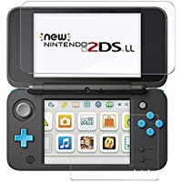 RoiCiel Nintendo 2DS LLガラスフィルム 　Newニンテンドー2DS LL『上・下セット』 用強化ガラス　高精細 クリスタル透明度 9H硬度 ガラス飛散防止 指紋防止 気泡ゼロ (Newニンテンドー2DS LL)