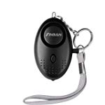 防犯ブザー大音量 140db ベルアラーム LEDフラッシュライト機能付き キーホルダー 防犯ブザー アラーム,子供、女性、高齢者、夜間の労働者に適しています,誘拐防止・防災・救助・救援 ベルアラーム (ブラック)