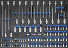 Module de servante d'atelier - embouts + douilles à embouts 1/4-1/2 104 pièces