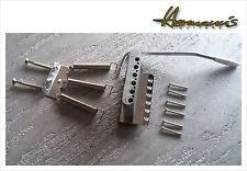 Vintage Stratocaster Guitar Bridge, Steel Saddles, Guitar Tremolo, Zinkblock