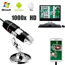 1000X 8 LED USB Numérique Microscope électronique Endoscope caméra Loupe+levage
