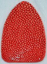 Pfeilauflage Perlrochen, rot, geschliffen, einteilig für Langbogen und Recurve