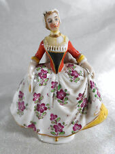 MAGNIFIQUE FIGURINE JEUNE FEMME EN PORCELAINE CAPODIMONTE ITALIE