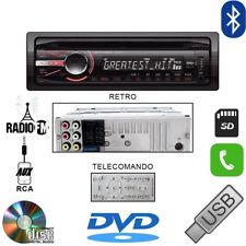 AUTORADIO 45Wx4 STEREO AUTO LETTORE CD DVD VIVAVOCE BLUETOOTH  MP3 AUX USB SD