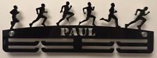 Thick Acrylic 2Tier Personalised 5mm MALE RUNNER Medal hanger / Holder 