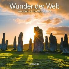 CALENDARIO 2019 da parete MERAVIGLIE cm30x30 KORSCH VERLAG wonders