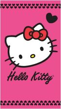 Serviette de plage Drap de bain Hello Kitty fuchsia 75x150 cm beach towel coton