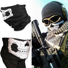 Tour de Cou/Masque/Cagoule Tete De Mort Ghost Crâne Squelette Veil Écharpe Moto