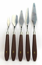 5pcs Professional Steel Artist Oil Painting Palette Knife Spatula For Art Paint