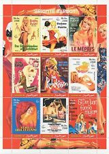 BRIGITTE BARDOT MOVIE ICON SEX SYMBOL SOMALIA 2002 MNH STAMP SHEETLET
