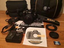 Nikon D40x 10.2 MP Digitalkamera - Schwarz (Kit mit 18-55mm 3.5-5.6GD und 55-20