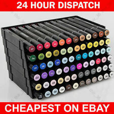 Copic Letraset Pro Markers Ink Pen Storage Unit Black 6 Trays For 72 pens