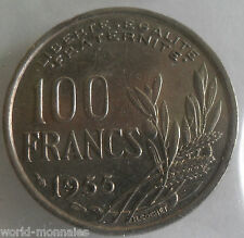 100 francs cochet 1955 : TTB : pièce de monnaie française
