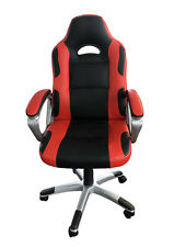 Chaise de bureau gaming ergonomique, style racing, siège gamer, accoudoirs