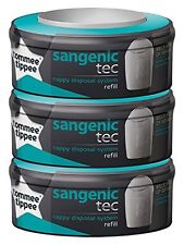 Sangenic TEC Tommee Tippee Recharge pour poubelle à couches Lot de 3