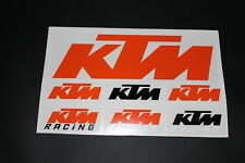 KTM Aufkleber Sticker Decal Bapperl Kleber Autocollant Racing Motocross EXC Set2
