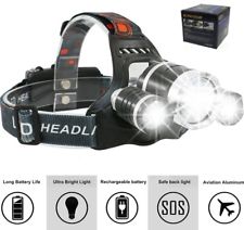 Kopflampe Stirnlampe Cree LED Oramics Boruit. mit 3x LED, USB-LadeSystem 2x Akku