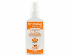   SPRAY  SOLAIRE BEBE  BIO SPF 50 + ALPHANOVA FLACON 125 GR