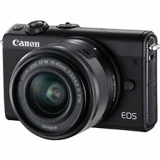 CANON EOS M100 Kit Objektiv 15-45mm f/6.3, 7.5 Systemkamera 24.2MP NEU OVP Black