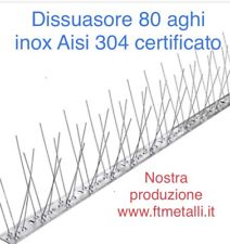 DISSUASORI PER PICCIONI UCCELLI VOLATILI INOX  MOD FLESSIBILE 80  Aghi Da 1 Mt