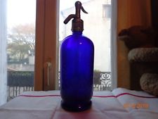 siphon de brasserie bleu  cm avec sa paille d origine  propre maison 