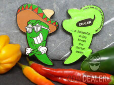 Jalapeño Geocoin "Milder Manfred" - GRÜN RE / unaktiviert / NEU