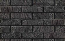 BRICK SLIPS CLADDING WALL TILES FLEXIBLE - 7 Sqm ( m2 )  - GRAPHITE BRICK