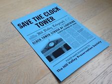 Retour Vers le Futur SAVE THE CLOCK TOWER back to the future hoverboard delorean