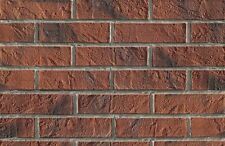 BRICK SLIPS CLADDING WALL TILES FLEXIBLE - 5 Sqm ( m2 ) - DARK BRICK