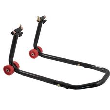 Cavalletto Alza Moto Solleva Anteriore perno Regolabile 2 Ruote Nero