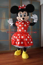 Neuf Professionnel Minnie Mouse Souris Minnie Adulte Mascotte Costume