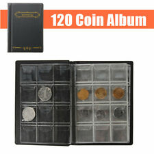 120 Cases Album De Pièce Classeur Monnaie Etui Pochette Collection Stockage NEUF