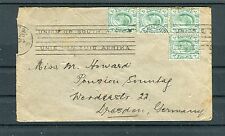 Beleg Transvaal 1/2 Pence MeF nach Dresden - b2329