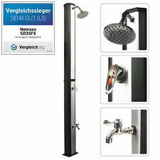 NEMAXX 35L Solardusche SD35FX Gartendusche, Pooldusche Außendusche mit Fußdusche