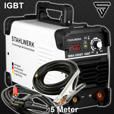SCHWEIßGERÄT STAHLWERK ARC 200 ST IGBT-MMA/E-HAND INVERTER mit TATSÄCHLICH 200 A