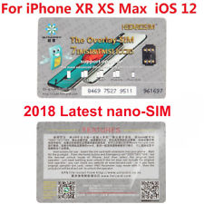 Perfekt Freischalten Sim Nano SIM Karte für iPhone XR XS Max iOS 12 GPP R 4G DE