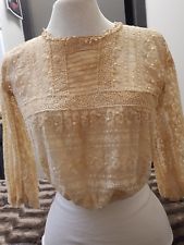 Corsage linge ancien en dentelle XIXÈME 