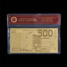 WR Billet Or € 500 EURO Souvenir Collector de l'Union Européenne
