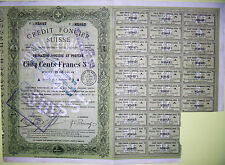 OBLIGATION CREDIT FONCIER SUISSE 1871