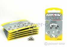60 x Hörgerätebatterien Typ 10 Rayovac Extra Advanced Hörgeräte Zink Luft PR70