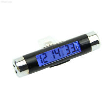 6048 2in1 Car LCD display Clip-on Digital Backlight Thermometer Clock meter